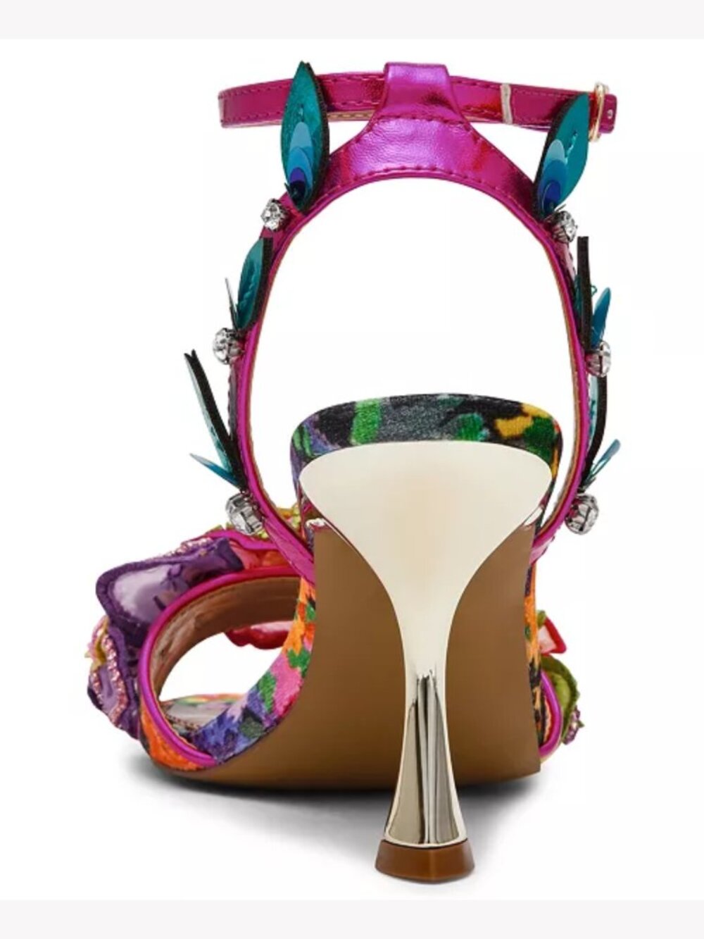 Betsey Johnson Annalee Open Toe Floral Sandals - Picture 3 of 4